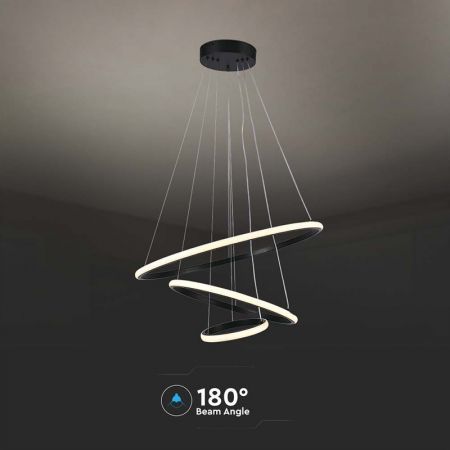 Candelabru LED 32W 3000K 60x40x100cm - negru [5]