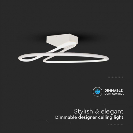 Candelabru LED 43W 4000K 52x22cm - alb [4]