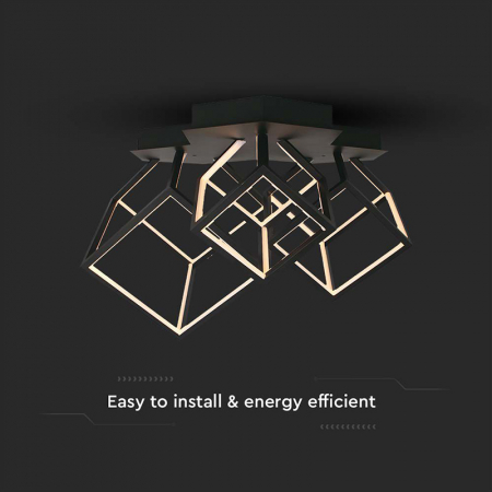 Candelabru LED 46W 3000K 64.5x55x42cm - negru [3]