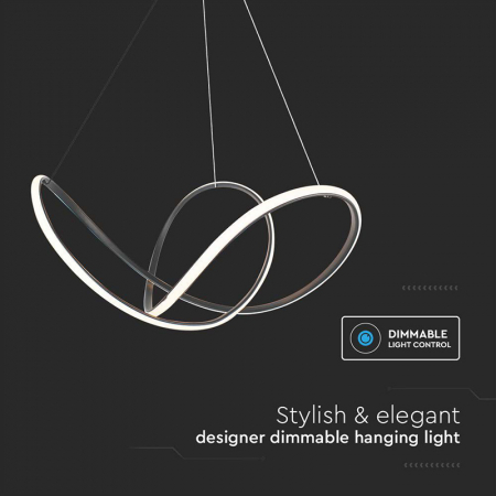 Candelabru LED 49W 3000K 70x120cm - negru [5]