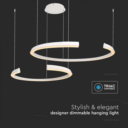 CANDELABRU LED DIMABIL 50W 3000K 110X80X120CM - ALB [4]