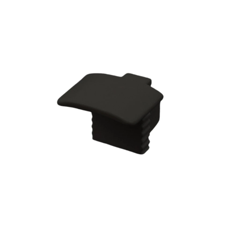 BANDA LED - Capac terminal profil ingust LP602B NEGRU