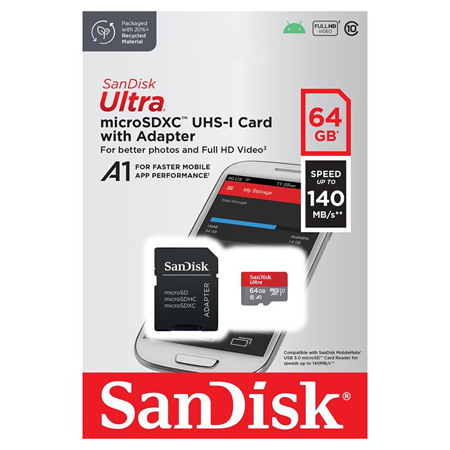 Diverse - CARD MEMORIE MISROSDXC 64GB 140MB/S CL10 UHS-I SANDISK