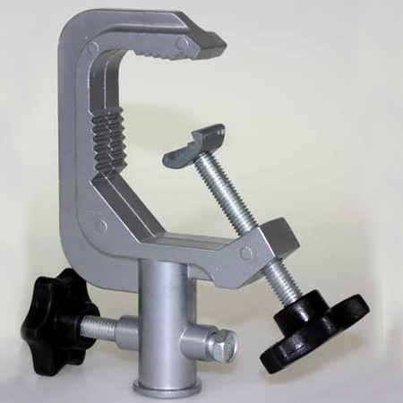 Stative Lumini Scena si Accesorii - Clema stand lumini cu sistem blocare, silver - Ibiza Light