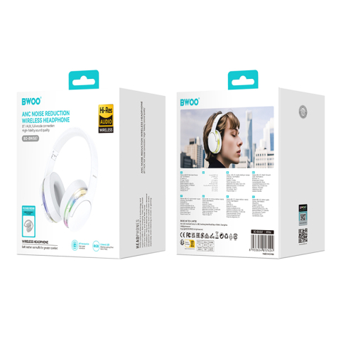 CASCA BLUETOOTH SI ANC PREMIUM SOUND - ALB [4]