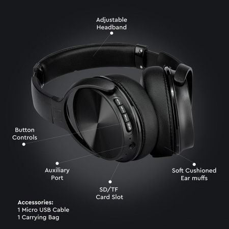 CASCA WIRELESS BLUETOOTH - NEGRU [8]