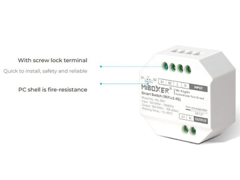 Comutator Inteligent WiFi Tuya, Smart Switch, 10A 230V, WL-SW1 Miboxer [1]