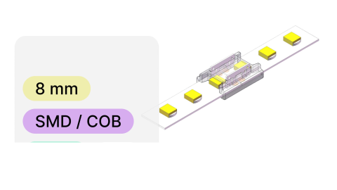 Conector banda LED, 8mm, compatibil SMD/COB, max 6A [2]