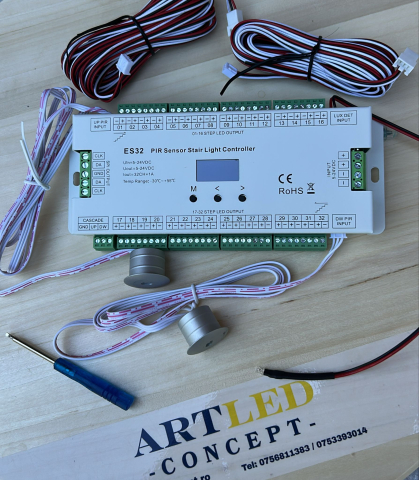 Controler scara LED ES32 cu doi senzori de miscare 32 canale [1]
