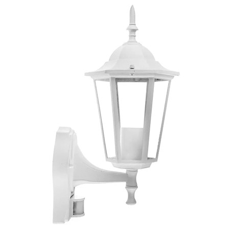 Corp iluminat exterior casa / gradina - CORP ILUMINAT APLICABIL PE PERETE CU SENZOR IP44 - ALB