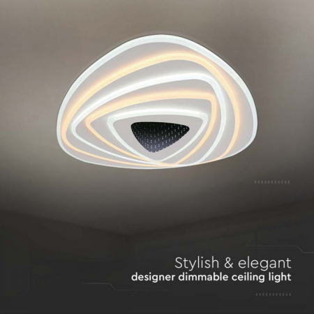 Corp iluminat decorativ dimabil, 120w, 3000k + 6000k, alb, V-TAC 15357 [3]