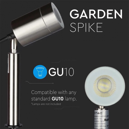 Corp iluminat gradina, aluminiu, soclu GU10, IP44, V-TAC [3]