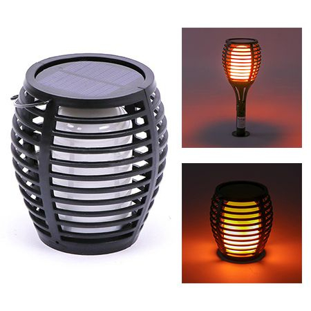 Corp iluminat exterior casa / gradina - CORP ILUMINAT GRADINA IP44 3 IN 1 EFECT FLACARA INCARCARE SOLARA