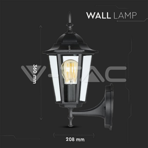 CORP ILUMINAT GRADINA SOCLU E27 NEGRU MAT IP67 [6]