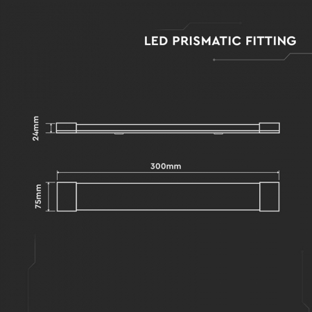 Corp iluminat LED, 10W, 30cm, 120LM/W, 6500K, alb rece, V-TAC, SKU-20346 [6]