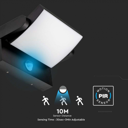 CORP ILUMINAT LED 17W CU SENSOR IP65 - NEGRU [9]
