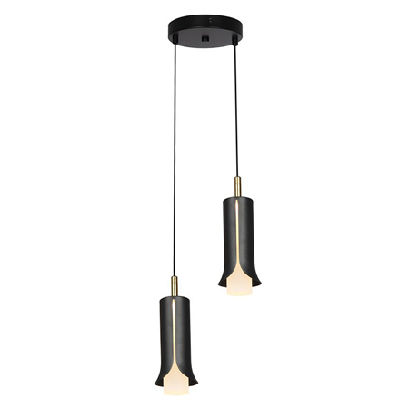 Lustre / Lampi Suspendate - CORP ILUMINAT LED 2X5W 3000K 2000X1770MM - NEGRU
