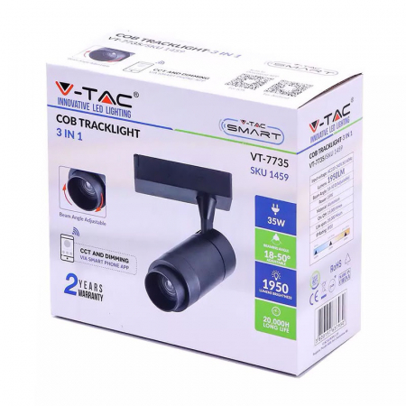 Corp iluminat led, 35w, tracklight, 3in1, 2800k/4000k/6000k, V-TAC 1413 [5]