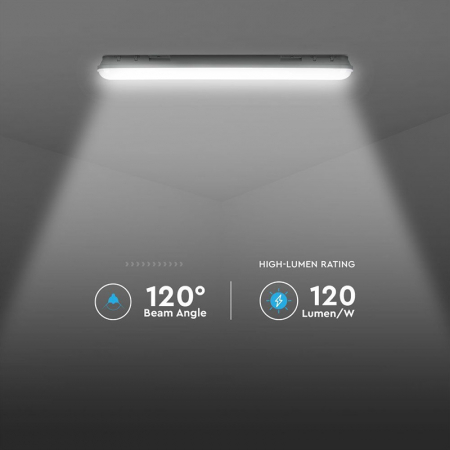 Corp iluminat LED, 36W, 120cm, cu senzor mișcare, 4000K, alb neutru, V-TAC, SKU-20468 [1]