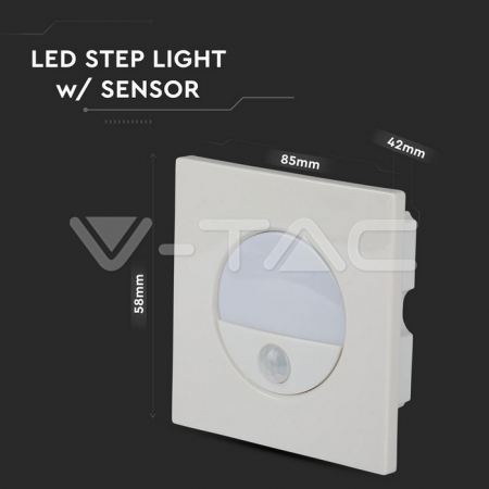 Corp iluminat LED, 3W, 4000K, cu senzor mișcare, IP20, V-TAC 5570 [2]