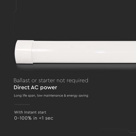 Corp iluminat led 40w 120cm 6500k alb rece V-tac [9]
