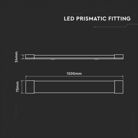Corp iluminat LED, 50W, 150cm, 6500K, alb rece, V-TAC, 8054 [5]