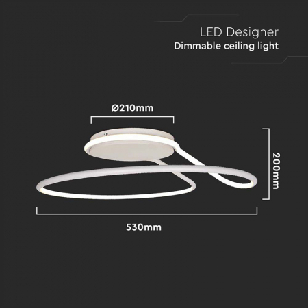 Corp iluminat LED 54W 3in1 - alb [2]