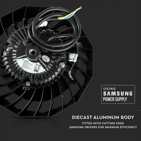 Corp iluminat led industrial 100w 120lm/w 4000k cip samsung - negru V-tac [3]