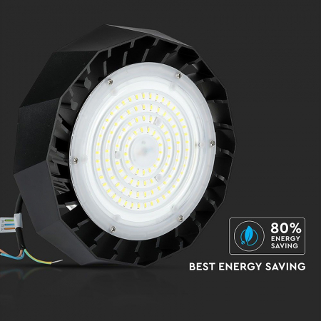 Corp iluminat led industrial 100w 120lm/w 4000k cip samsung - negru V-tac [11]