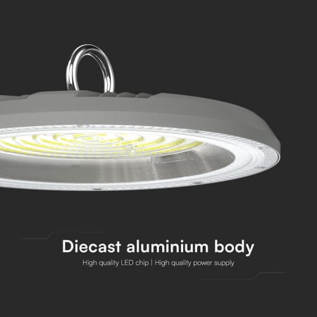 Lampa industriala LED suspendata 100W 3IN1 (3000k,4000k,6500k) IP65 - GRI V-TAC 23622 [4]