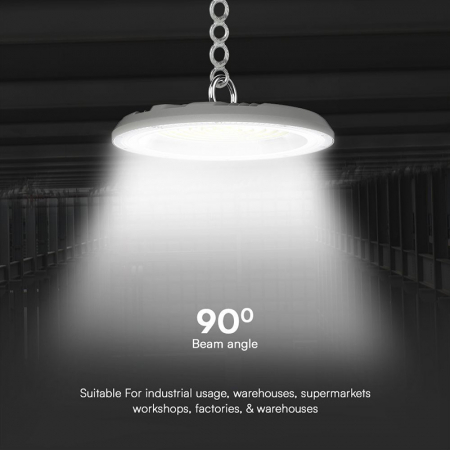 Lampa industriala LED suspendata 150W 3IN1 12300 lm (3000k,4000k,6500k) IP65 - GRI V-TAC 23623 [5]