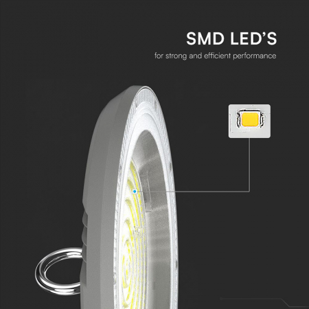 Lampa industriala LED suspendata 150W 3IN1 12300 lm (3000k,4000k,6500k) IP65 - GRI V-TAC 23623 [2]