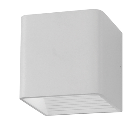 Lampă perete interior - CORP ILUMINAT LED PATRAT 5W IP20 ALB CALD