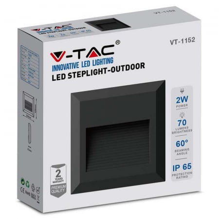 Corp iluminat LED pentru scări, 2W, 3000K, alb cald, V-TAC 211323 [10]