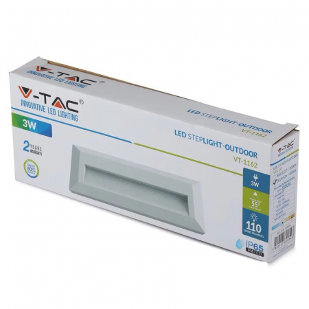 Corp iluminat led pentru scari, 3w, 3000k, alb cald, V-TAC 1327 [7]