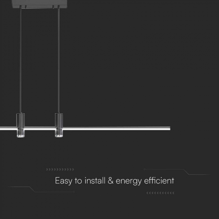 Corp iluminat led suspendat, 19w, 4000k, 80cm x 115cm, negru, V-TAC 10088 [3]