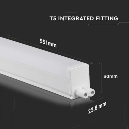 Corp iluminat LED T5, 7W, 60cm, 4000K, alb neutru, cip Samsung, V-TAC 21693 [12]