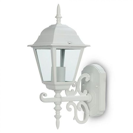 Corp iluminat exterior casa / gradina - CORP ILUMINAT MONTAJ PERETE E27 IP44 - ALB MAT