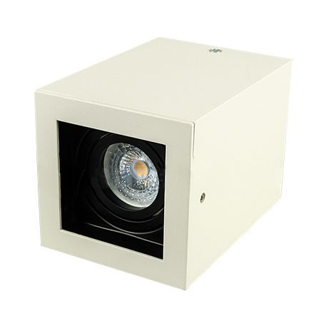 Lampă perete interior - CORP ILUMINAT MONTAJ PERETE SOCLU GU10 PATRAT ALB