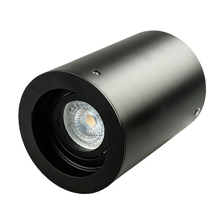 Spot / Corp spot GU10/MR16 - Corp iluminat montaj perete, soclu GU10, rotund, negru, V-TAC