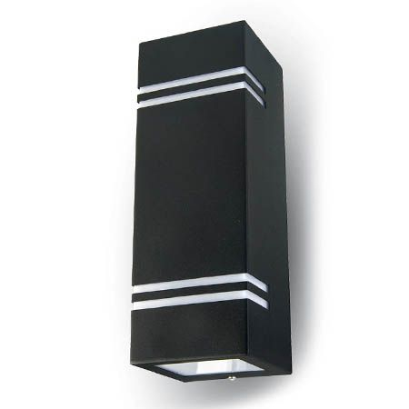 Corp iluminat exterior casa / gradina - CORP ILUMINAT SOCLU 2XGU10 IP44 NEGRU