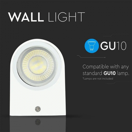 Corp iluminat, soclu GU10 x2, IP44, alb, V-TAC [11]