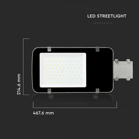 Corp iluminat stradal LED, 50W, A++, 4000K, alb rece, cip Samsung, V-TAC, SKU-527 [12]
