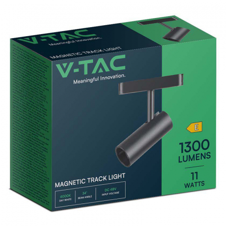 Corp led magnetic, 11w, 4000k, negru, V-TAC 10251 [2]