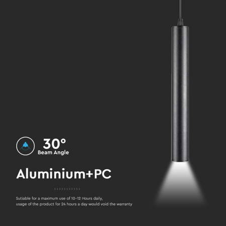 CORP LED MAGNETIC 15W 3000K - NEGRU [7]