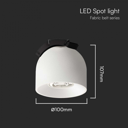 Corp led magnetic tracklight, 12w, 3000k, alb, V-TAC 23105 [5]
