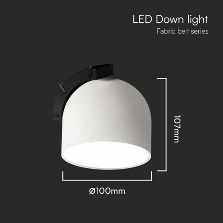 Corp led magnetic tracklight, 12w, 3000k, alb, V-TAC 23107 [5]