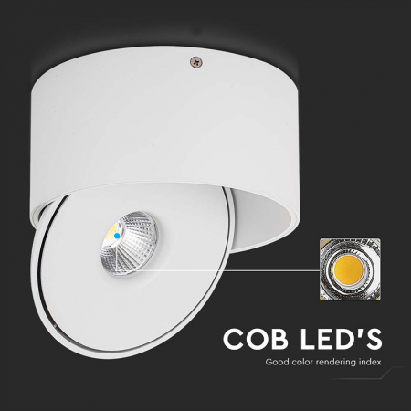 Corp led spot cob, 20w, 3in1, alb, V-TAC 23155 [5]