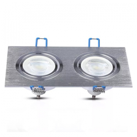 Corp spot 2xGU10, pătrat, aluminiu, V-TAC, SKU-3608 [4]