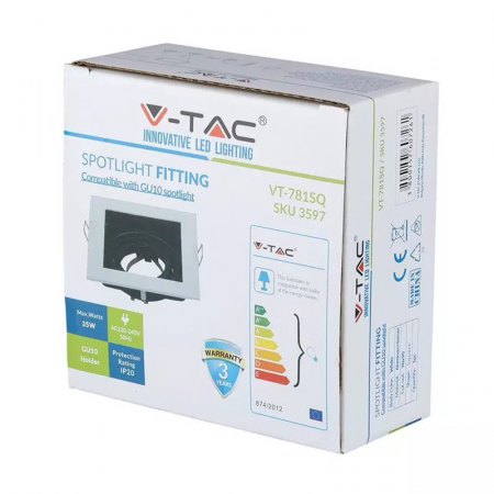 Corp spot GU10, alb, V-TAC, SKU-3597 [6]